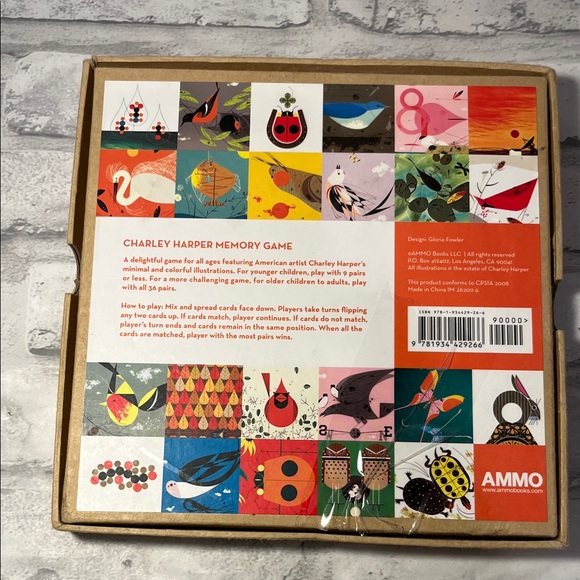 Memory Game - Multicolor 48 tiles Charley Harper artwork - Picture 4 of 10